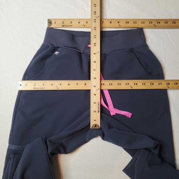 Figs Women's Size XSP Zamora Jogger Scrub Pants High Waist Blue W22SW2012P - Picture 2 of 8